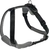 Hunter - Harness Neoprene - Hondentuig Bauchumfang 42-53 cm - Halsumfang 39 cm, zwart/grijs
