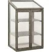 vidaXL Broeikas 60x45x100 cm vurenhout