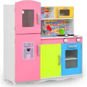 vidaXL Kinderspeelkeuken 80x30x85 cm mdf meerkleurig