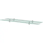 vidaXL Schappen zwevend 2 st 100x20 cm 8 mm glas