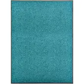 vidaXL Deurmat wasbaar 90x120 cm cyaan