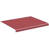 vidaXL Vervangingsdoek voor luifel 300x250 cm polyester bordeauxrood