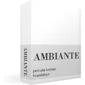 Ambiante Katoen - Hoeslaken - 90x200 - Wit