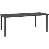 vidaXL Tuintafel 190x90x74 cm staal antracietkleurig