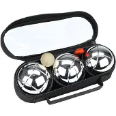 Get & go Jeu de Boules Set III - 3 Ballen - Chroom