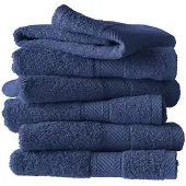 De Witte Lietaer Gastendoek Helene Blue Indigo (Set van 6)