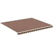 vidaXL Vervangingsdoek voor luifel 380x345 cm polyester bruin