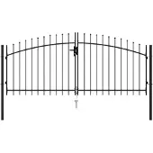 vidaXL Hekpoort Woerden dubbele deur met puntige bovenkant 299,5x174,5 cm