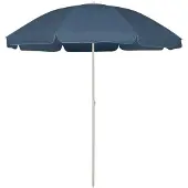 vidaXL Strandparasol 240 cm blauw