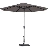 Madison parasol paros ii round taupe 300cm -