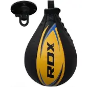 RDX Sports Speedbal met Swivel - Boksbal - Zwart/Geel