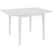 vidaXL Eettafel verlengbaar (80-120)x80x74 cm MDF wit