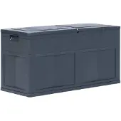vidaXL Opbergkist 320 L zwart