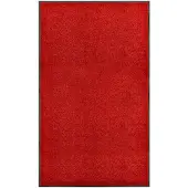 vidaXL Deurmat wasbaar 90x150 cm rood