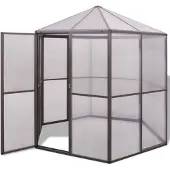 vidaXL Kas, aluminium, 240 x 211 x 232 cm