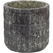 Clayre & Eef Bruine Decoratie bloempot Ø 17*16 cm 6TE0432