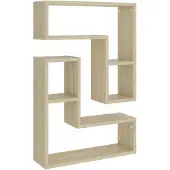 vidaXL Wandschappen 2 st 50x15x50 cm bewerkt hout sonoma eikenkleurig