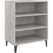vidaXL Dressoir 57x35x70 cm spaanplaat betongrijs