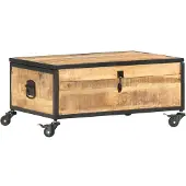vidaXL Salontafel 70x50x33 cm massief mangohout