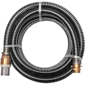 vidaXL Zuigslang met messing aansluitingen, 10 meter, 25 mm, zwart