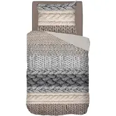 Snoozing - Snoozing Knitted Wool flanel dekbedovertrek