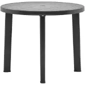 vidaXL Tuintafel 89 cm kunststof antraciet