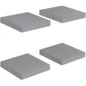 vidaXL Wandschappen zwevend 4 st 23x23,5x3,8 cm MDF grijs