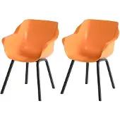 Hartman Sophie Elements dining armstoel Zwart Orange India -