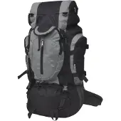vidaXL Rugzak hiking XXL 75 L zwart en grijs