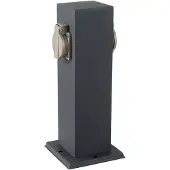 V-TAC Buitenstopcontact paal donker grijs IP44 - 2 stopcontacten