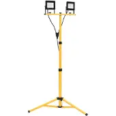 vidaXL LED-flitser met statief, 2x20W, warm wit licht