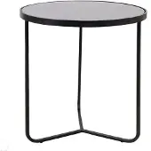 Clayre & Eef Zwarte Bijzettafel Ø 50*55 cm 50529S