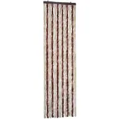 vidaXL Vliegengordijn 56x185 cm chenille beige en lichtbruin
