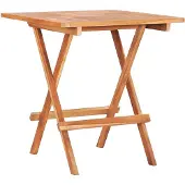 vidaXL Bistrotafel inklapbaar 60x60x65 cm massief teakhout