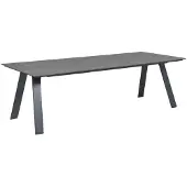 Garden Impressions Nevada dining tafel 240x100 carbon black/ vint. wood plw.