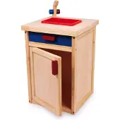Small Foot Keukengootsteen Hout 51 Cm Blauw/rood