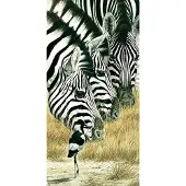 Blokker Renato Casaro - Black And White Kunstdruk 50x100cm