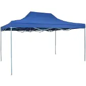 vidaXL Partytenten 17 pcs Blauw met Blauwe Frame Oxford Stof
