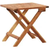vidaXL Salontafel inklapbaar 40x40x40 cm massief acaciahout