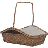 vidaXL Houtmand met handvat 61,5x46,5x58 cm wilgenhout bruin