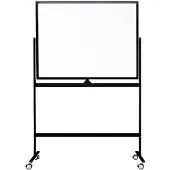 Ivol Verrijdbaar whiteboard - Dubbelzijdig en magnetisch - 120x180 cm - Zwa