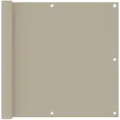 vidaXL Balkonscherm 90x300 cm oxford stof beige