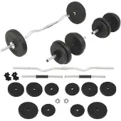 vidaXL Halterset 30 kg