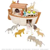 Holztiger Houten Speelgoed - Ark Van Noah - 75X47X43,5Cm - Handgemaakt