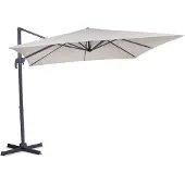Vonroc Zweefparasol Pisogne 300x300cm – Premium parasol | Beige