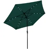 vidaXL Zweefparasol met LED 3,5 m groen