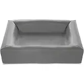 Bia bed kunstleer hoes hondenmand grijs -3 70x60x15 cm