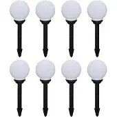 vidaXL Tuinpadlampen 8 st met grondpin LED 15 cm