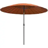 vidaXL Parasol met aluminium paal 250 cm terracottakleurig