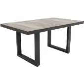 Van der Garde Tuinmeubelen VDG Darwin lounge dining tafel 140 x 85 cm. - antraciet